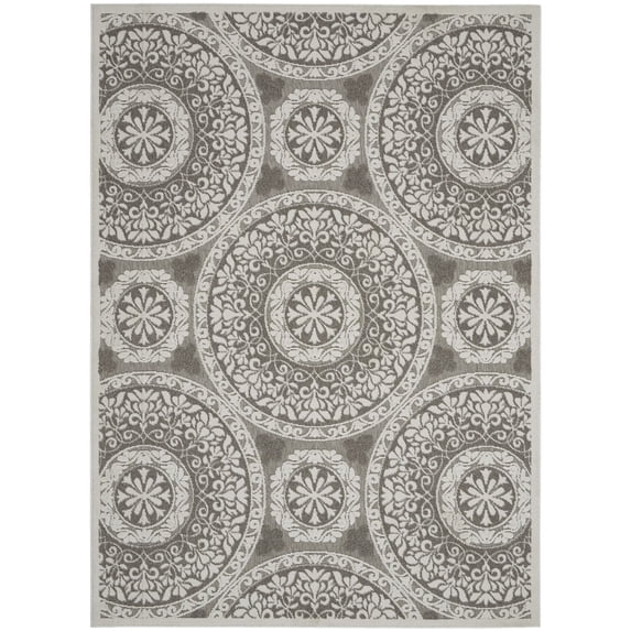 Nourison Calobra CLA03 Indoor/Outdoor Area Rug - Taupe 4' x 6'
