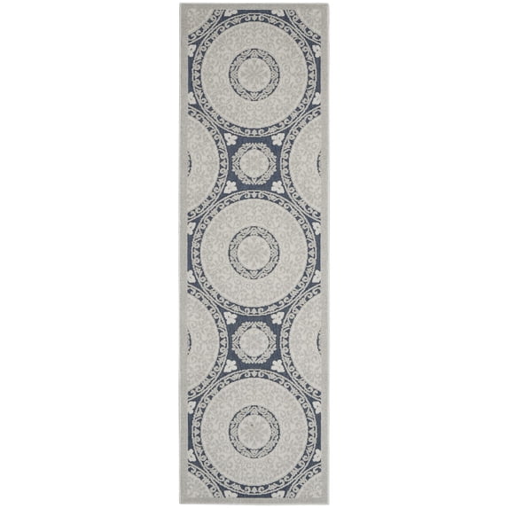 Nourison Calobra CLA03 Indoor/outdoor Area Rug - Blue 2'2" x 7'6"