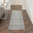 thumbnail image 1 of Nourison Calobra Trellis Dark Grey 2'2" x 7'6" Area Rug, (2x8), 1 of 9