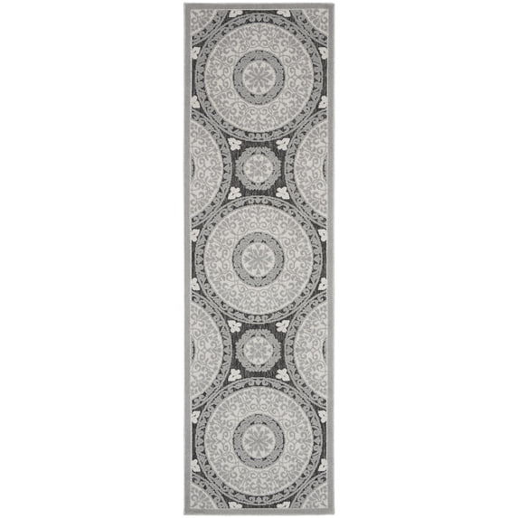 Nourison Calobra CLA03 Indoor/outdoor Area Rug - Grey 2'2" x 7'6"