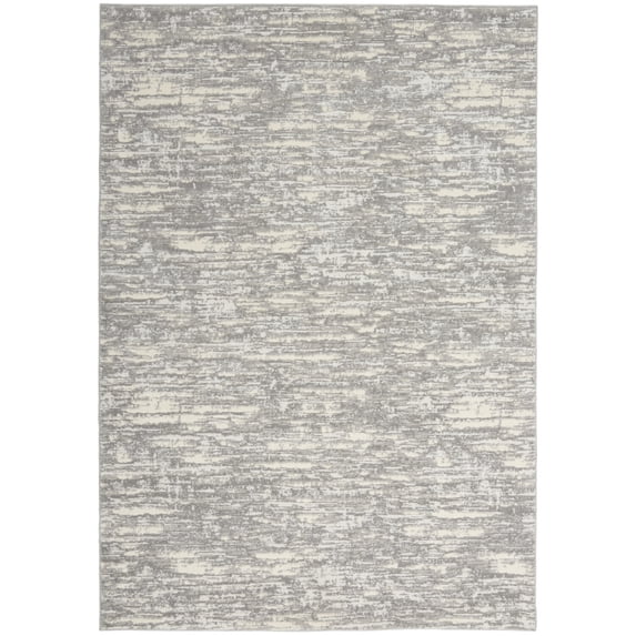 Calvin Klein CK005 Enchanting Area Rug, 5'3" x 7'3", Grey Beige, Rectangle
