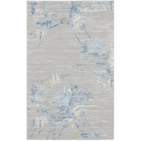 Calvin Klein CK005 Enchanting Area Rug, 3'2" x 5', Grey Sky, Rectangle