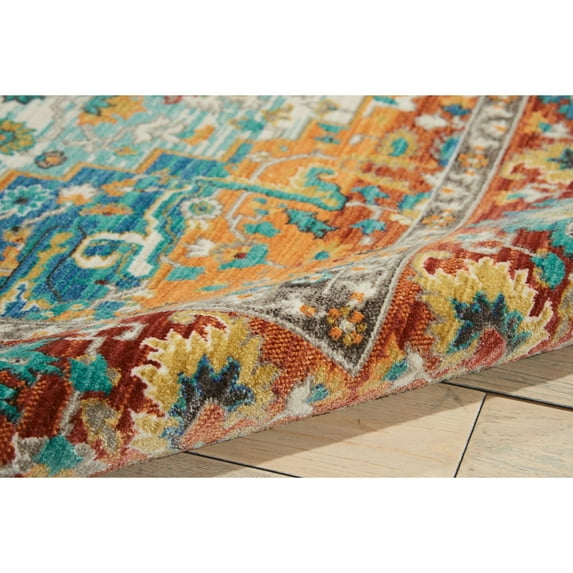 Nourison Cambria Area Rug 2' x 3' Oriental 2' x 3' Accent, Indoor Living Room, Bedroom, Dining Room Traditional