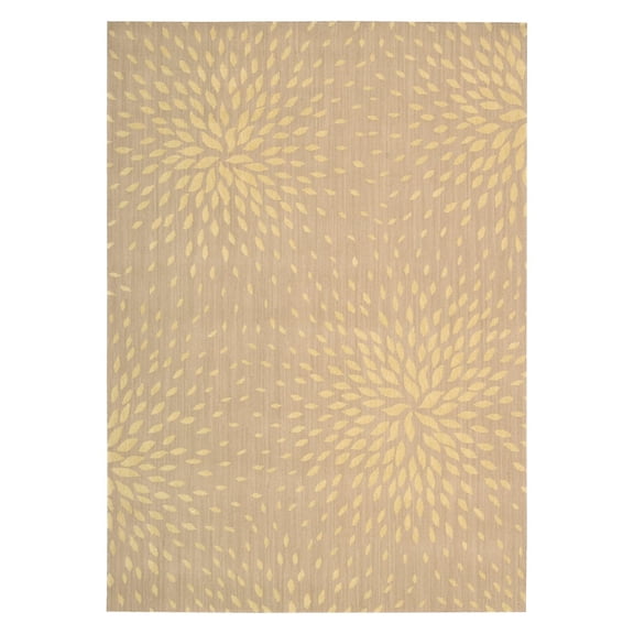 Nourison-Capri-Modern-Floral-Light-Green-3' 6"-x-5' 6"-Area-Rug