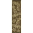 thumbnail image 1 of Nourison  Capri Wool Area Rug Chocolate 2'3" x 8' Runner Latex Free Abstract 8' Runner Runner, Indoor Beige Runner, Rectangle, 1 of 4