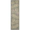 thumbnail image 1 of Nourison  Capri Wool Area Rug Grey 2'3" x 8' Runner Latex Free Floral & Botanical 8' Runner Indoor Yellow Rectangle, 1 of 4