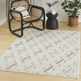 thumbnail image 1 of Nourison Care Free 5'3" x 7' Ivory Beige Modern Indoor Rug, 1 of 8