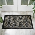 thumbnail image 1 of Nourison Caribbean Indoor/Outdoor Modern French Country Charcoal 1'9" x 2'9" Area Rug, (2' x 3'), 1 of 8