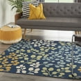 thumbnail image 1 of Nourison Caribbean Indoor/Outdoor Navy 5'3" x SQUARE Area Rug, (5 Square), 1 of 9