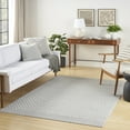 thumbnail image 1 of Nourison Casual 5'3" x 7' Light Grey Modern Indoor Rug, 1 of 7