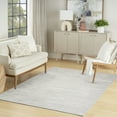 thumbnail image 1 of Nourison Casual 5'3" x 7' Light Grey Modern Indoor Rug, 1 of 8