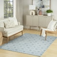 thumbnail image 1 of Nourison Casual 6'7" x 9'2" Blue Modern Indoor Rug, 1 of 8