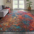 thumbnail image 1 of Nourison Celestial Abstract Atlantic 10' x 14' Area Rug, (10x14), 1 of 9