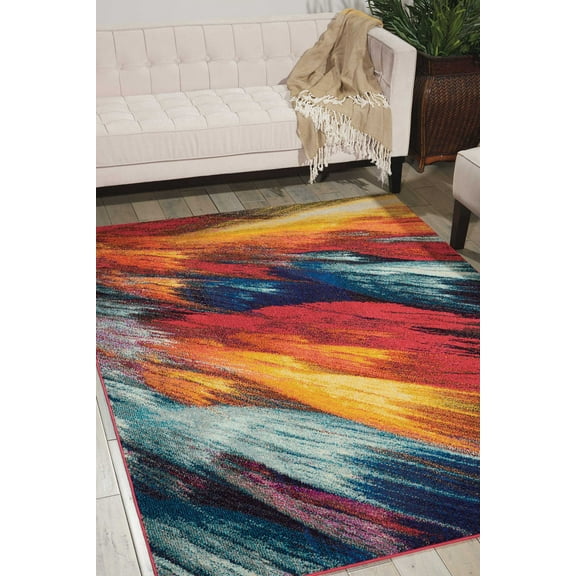 Nourison Celestial Abstract Burst 3'11" x 5'11" Area Rug, (4x6)