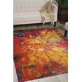 thumbnail image 1 of Nourison Celestial Abstract Cayenne 5'3" x 7'3" Area Rug, (5x7), 1 of 6