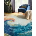 thumbnail image 1 of Nourison Celestial Abstract Contemporary Wave Area Rug, 1 of 8