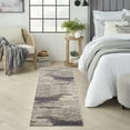 thumbnail image 1 of Nourison Celestial Abstract Ivory/Grey 2'2" x 7'6" Area Rug, (2x8), 1 of 8