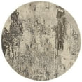 thumbnail image 1 of Nourison Celestial Abstract Ivory/Grey 7'10" x round Area Rug, (8 Round), 1 of 7