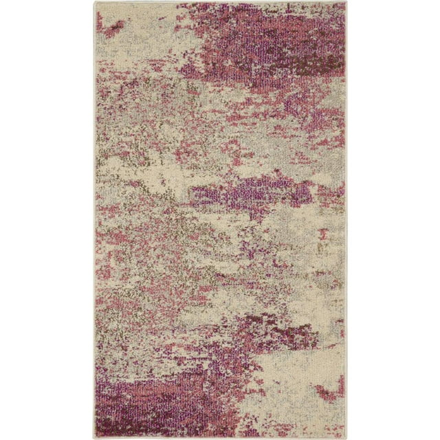 Nourison Celestial Abstract Ivory/Pink 2'2" x 3'9" Area Rug, (2x4)