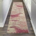 thumbnail image 1 of Nourison Celestial Abstract Ivory/Pink 2'2" x 7'6" Area Rug, (2x8), 1 of 8