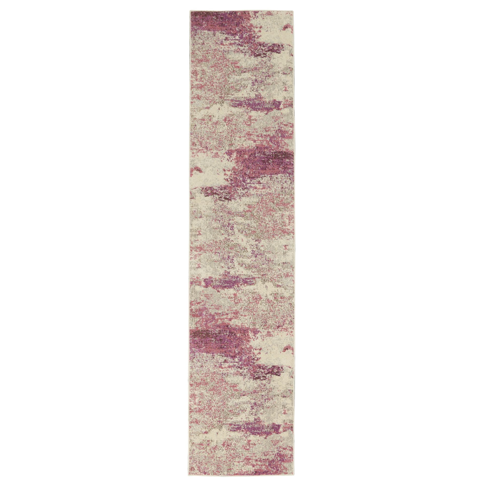 Nourison Celestial Abstract Ivory/Pink 2' x 6' Area Rug, (2x6)