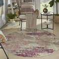 thumbnail image 1 of Nourison Celestial Abstract Ivory/Pink 5'3" x round Area Rug, (5 Round), 1 of 9