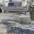 thumbnail image 1 of Nourison Celestial Abstract Ivory/Teal Blue 7'10" x 10'6" Area Rug, (8x11), 1 of 10