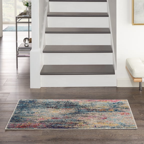 Nourison Celestial Abstract Multicolor 2'2" x 3'9" Area Rug, (2x4)