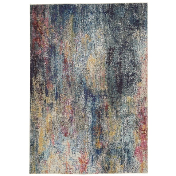 Nourison Celestial Abstract Brushstrokes Indoor Area Rug Multicolor 3'11" x 5'11"