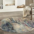 thumbnail image 1 of Nourison Celestial Abstract Multicolor 5'3" x ROUND Area Rug, (5 Round), 1 of 8
