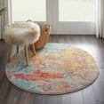 thumbnail image 1 of Nourison Celestial Abstract Sealife 4' x round Area Rug, (4 Round), 1 of 9