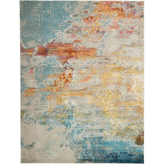 Nourison Celestial Abstract Sealife 7'10" x 10'6" Area Rug, (8x11)