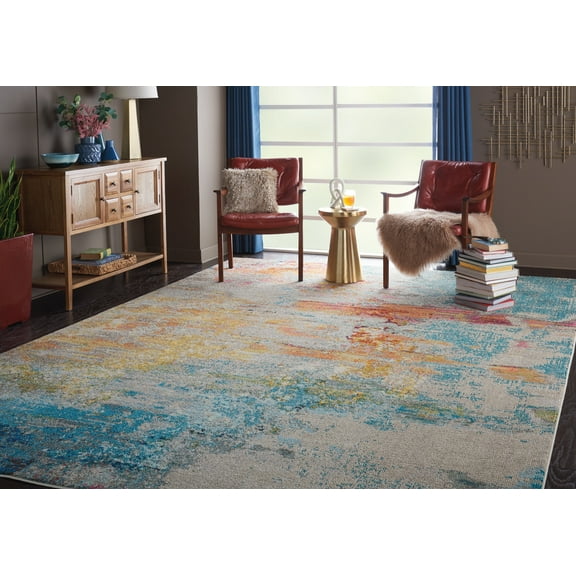 Nourison Celestial Abstract Sealife 7' x 10' Area Rug, (7x10)