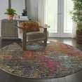 thumbnail image 1 of Nourison Celestial Abstract Sunset 7'10" x round Area Rug, (8 Round), 1 of 8