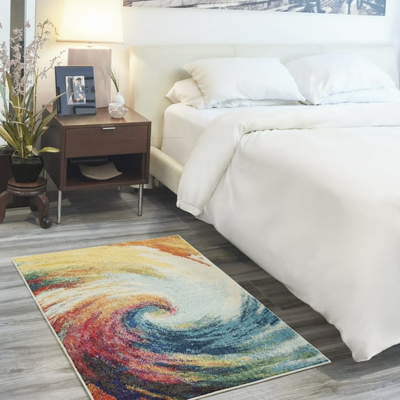 Nourison Celestial Abstract Wave 3' x 5' Area Rug, (3x5)