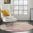 thumbnail image 1 of Nourison Celestial Modern Abstract Ivory/Pink 4' x ROUND Area Rug, (4' Round), 1 of 9