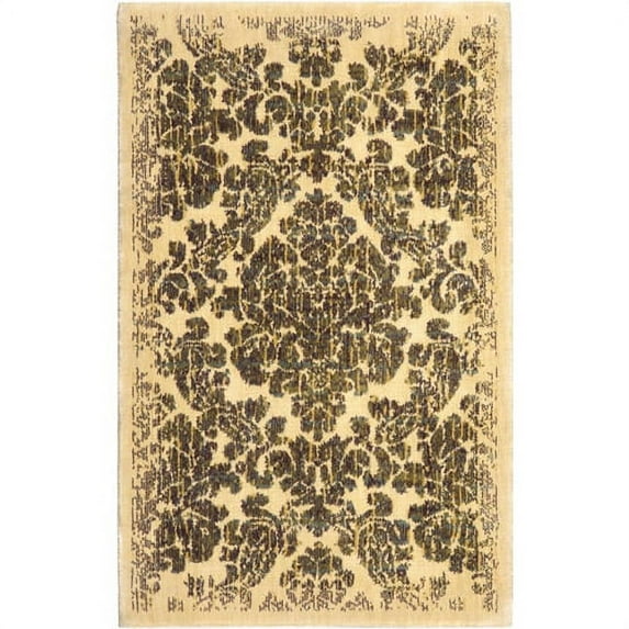 Nourison Chambord Area Rug Ivory 1'9" x 2'9" Contains Latex Synthetic, Viscose Nature, Graphic 2' x 3' Accent, Indoor Rust