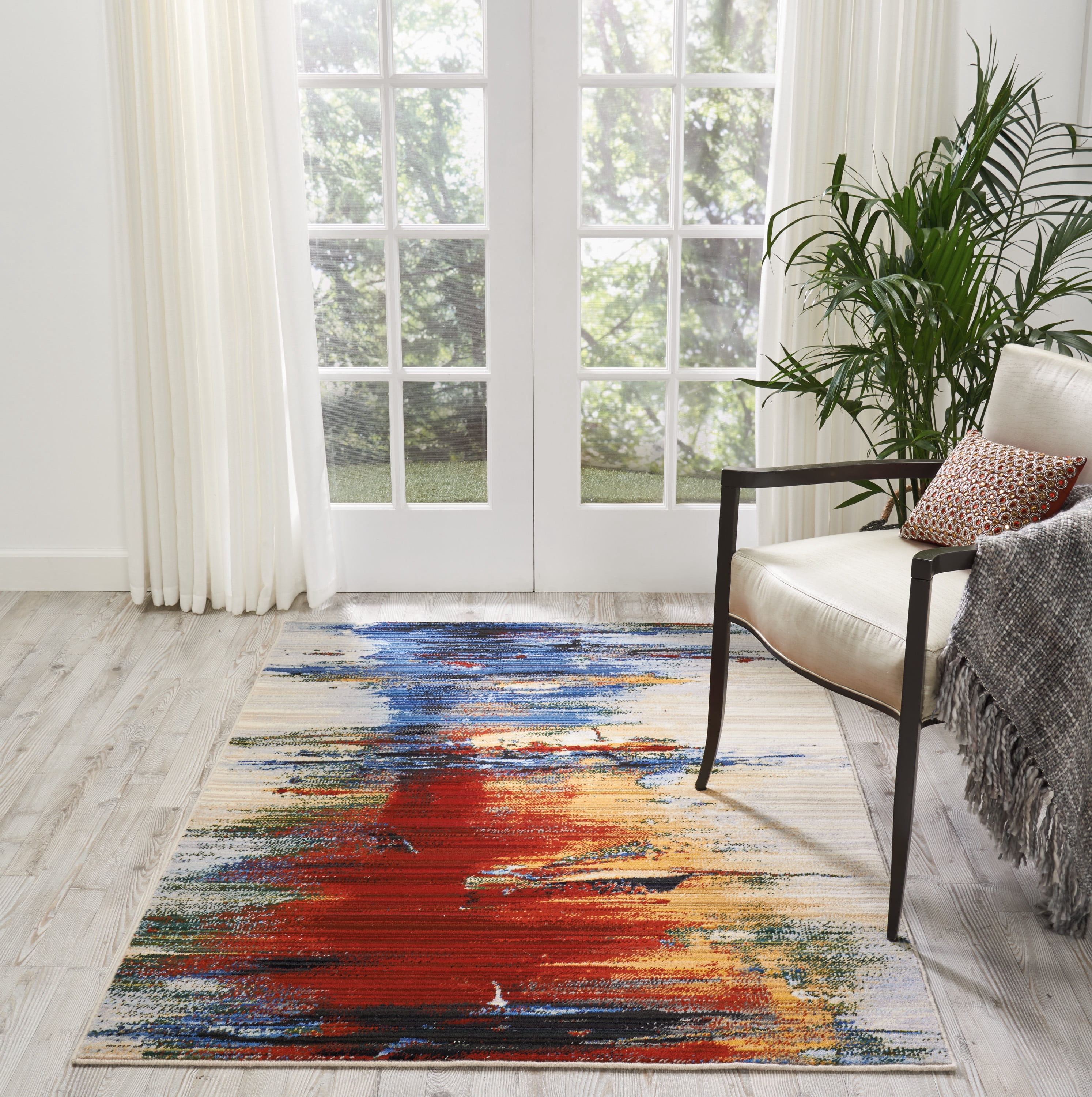 4x6 Rectangular Rug Nourison Home Modern Rectangle Area Rug, 4' x 6' - Walmart.com