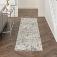 thumbnail image 1 of Nourison Concerto 2'2" x 6' Ivory Blue Grey Modern Indoor Rug, 1 of 7