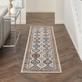 thumbnail image 1 of Nourison Concerto 2'2" x 7'6" Ivory/Multi Bordered Indoor Rug, 1 of 8