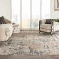 Nourison Concerto Abstract Beige Grey 12' x 15' Area Rug (12x15)