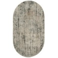 thumbnail image 1 of Nourison Concerto Abstract Beige Grey 3' x 5' Oval Area Rug (3x5), 1 of 8