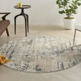 thumbnail image 1 of Nourison Concerto Abstract Beige/Grey 4' x round Area Rug, (4 Round), 1 of 8