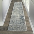 thumbnail image 1 of Nourison Concerto Abstract Contemporary Grey/Beige 2'2" x 10' Area Rug, (10' Runner), 1 of 8