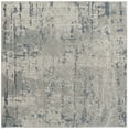 thumbnail image 1 of Nourison Concerto Abstract Ivory Grey Blue 4' x Square Area Rug (4 Square), 1 of 9