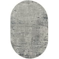 thumbnail image 1 of Nourison Concerto Abstract Ivory Grey Blue 6' x 9' Oval Area Rug (6x9), 1 of 9