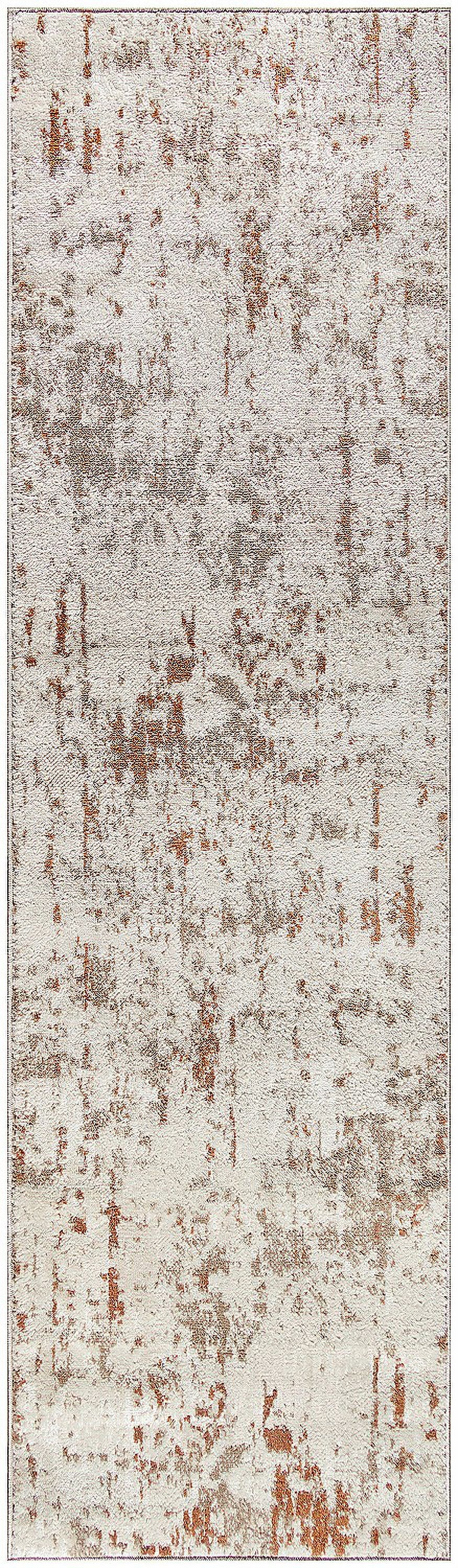 Nourison Concerto Abstract Ivory Rust 2'2