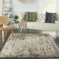 thumbnail image 1 of Nourison Concerto Beige/Grey 6' x 9' Area Rug, Abstract, Distressed, Bed Room, Living Room, Dining Room, Kitchen, Easy Cleaning, Non Shedding,, 1 of 8