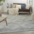thumbnail image 1 of Nourison Concerto Distressed  Contemporary Grey/Ivory/Blue Area Rug, 1 of 9
