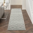 thumbnail image 1 of Nourison Concerto  Distressed Contemporary Grey/Ivory/Blue Area Rug, 1 of 8